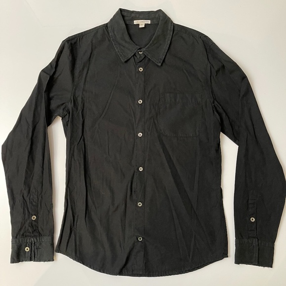 James Perse Other - James Perse "Mixed Media" Black Button Up